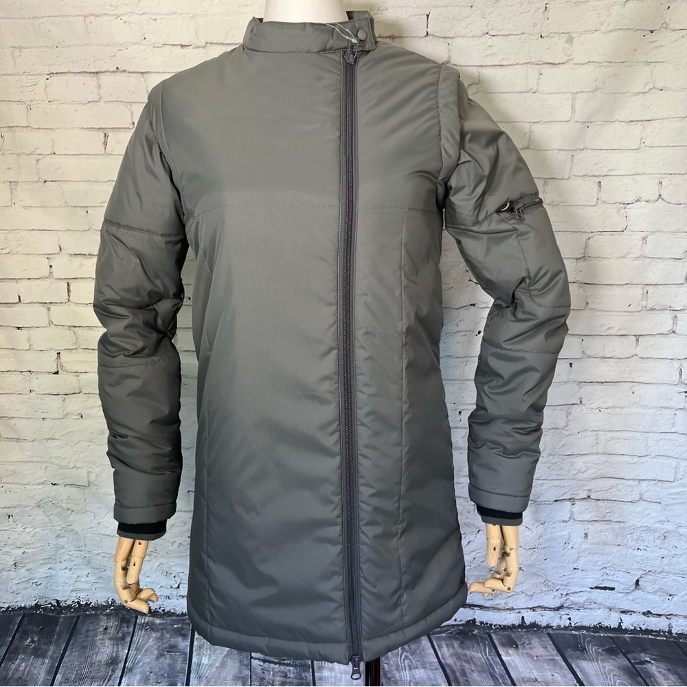 🎉HP🎉 NEW NWT NOS Vintage Stussy Thermolite Jacket Long Parka Full Zip SIZE XS - Picture 2 of 16